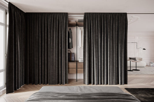 Closet Curtains: Tips & Ideas for Wardrobe Door Drapes