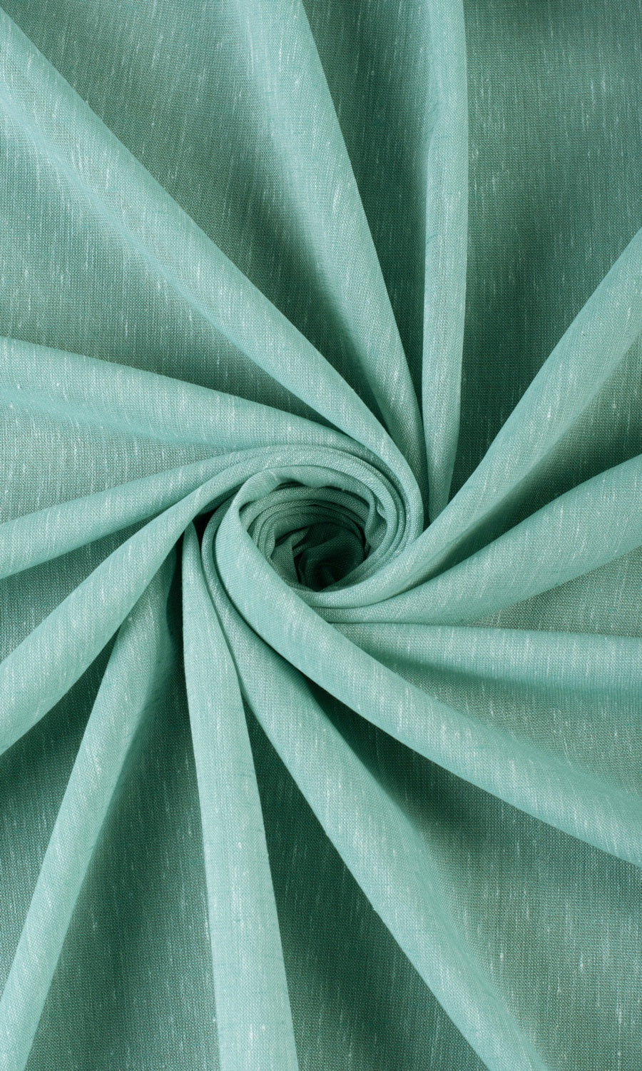 Plain Sheer Window Treatments Fabric By the Yard (Cyan Green)