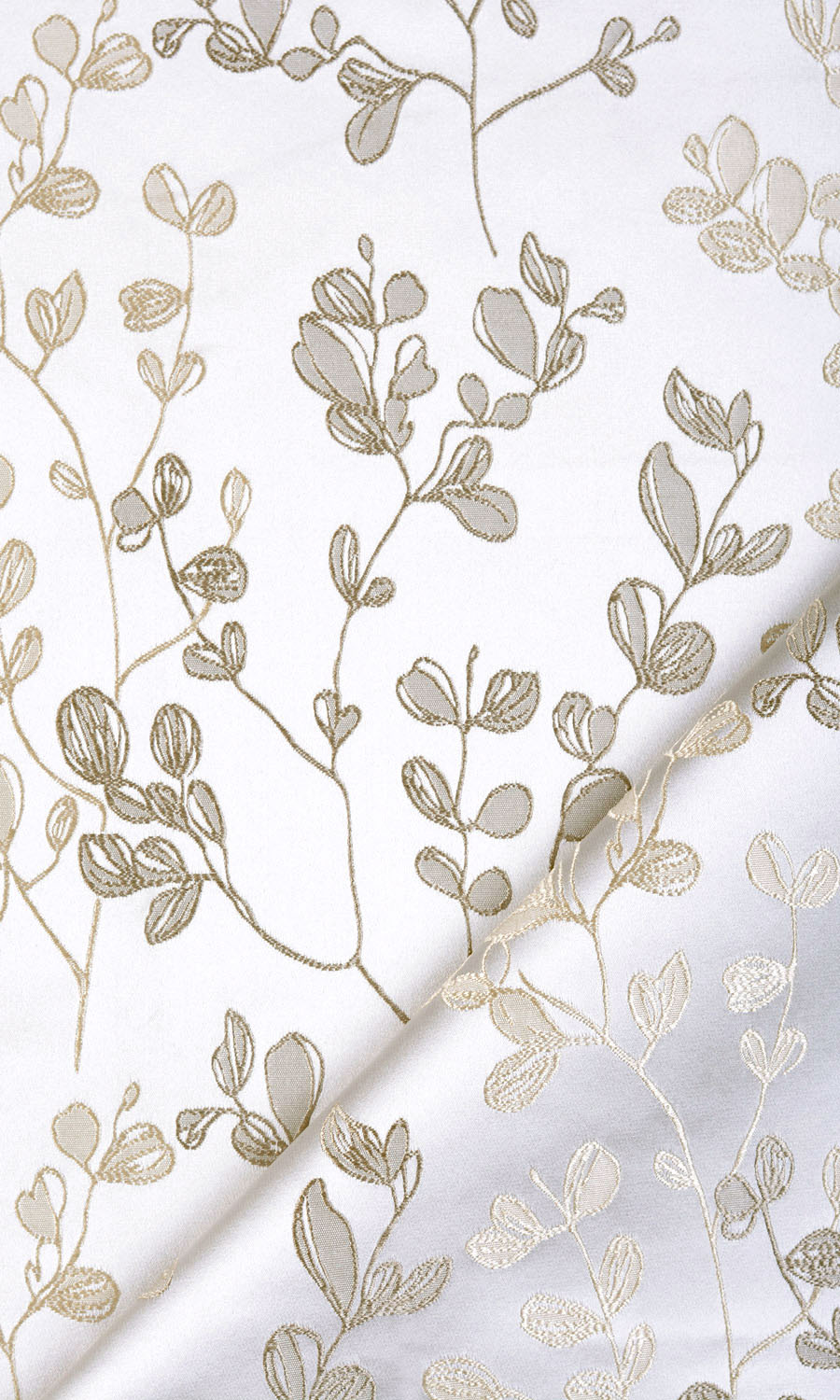 Floral Fabric Material By the Yard (Cream/ Beige)