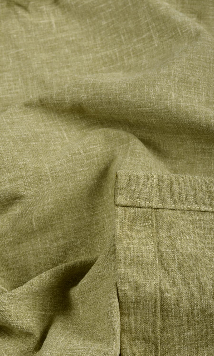 Poly-Cotton Blend Fabric Sample for Curtains & Drapes (Olive Green)