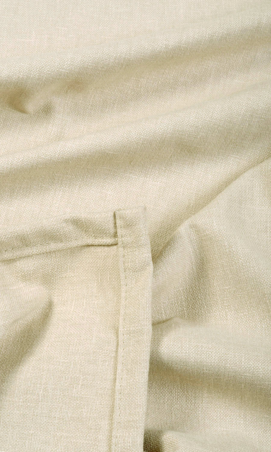 Linen Blend Fabric Material By the Yard (Beige)