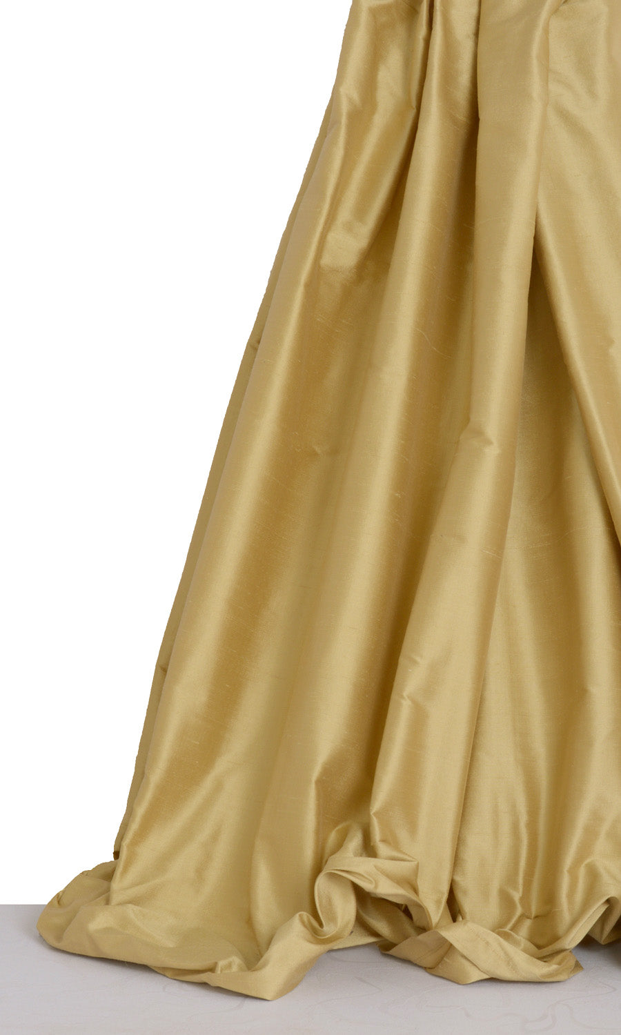 Shantung Silk Window Treatments Fabric By the Yard (Mustard Yellow)