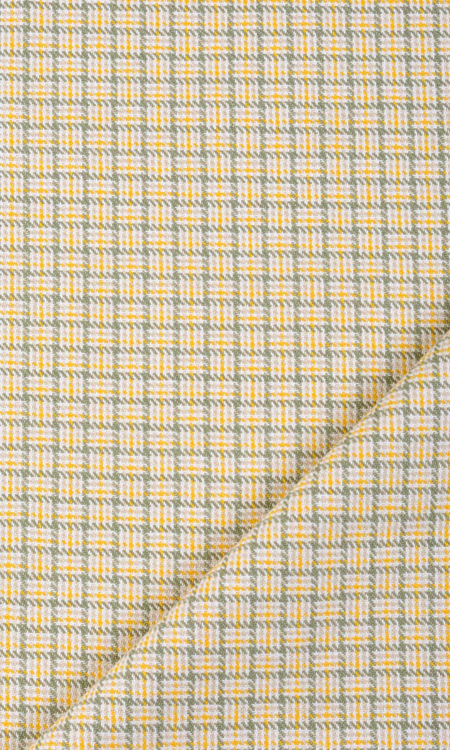 Basketweave Window Treatments Fabric Sample (Yellow/ Gray/ White)