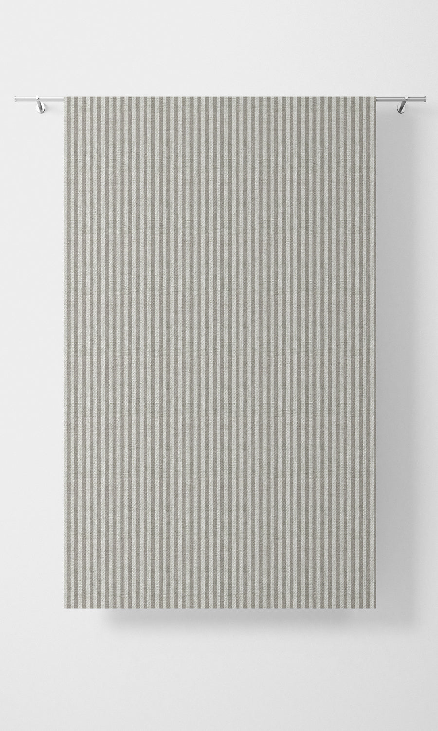 Modern Striped Home Textile Fabric Material Sample (Grey/ White)