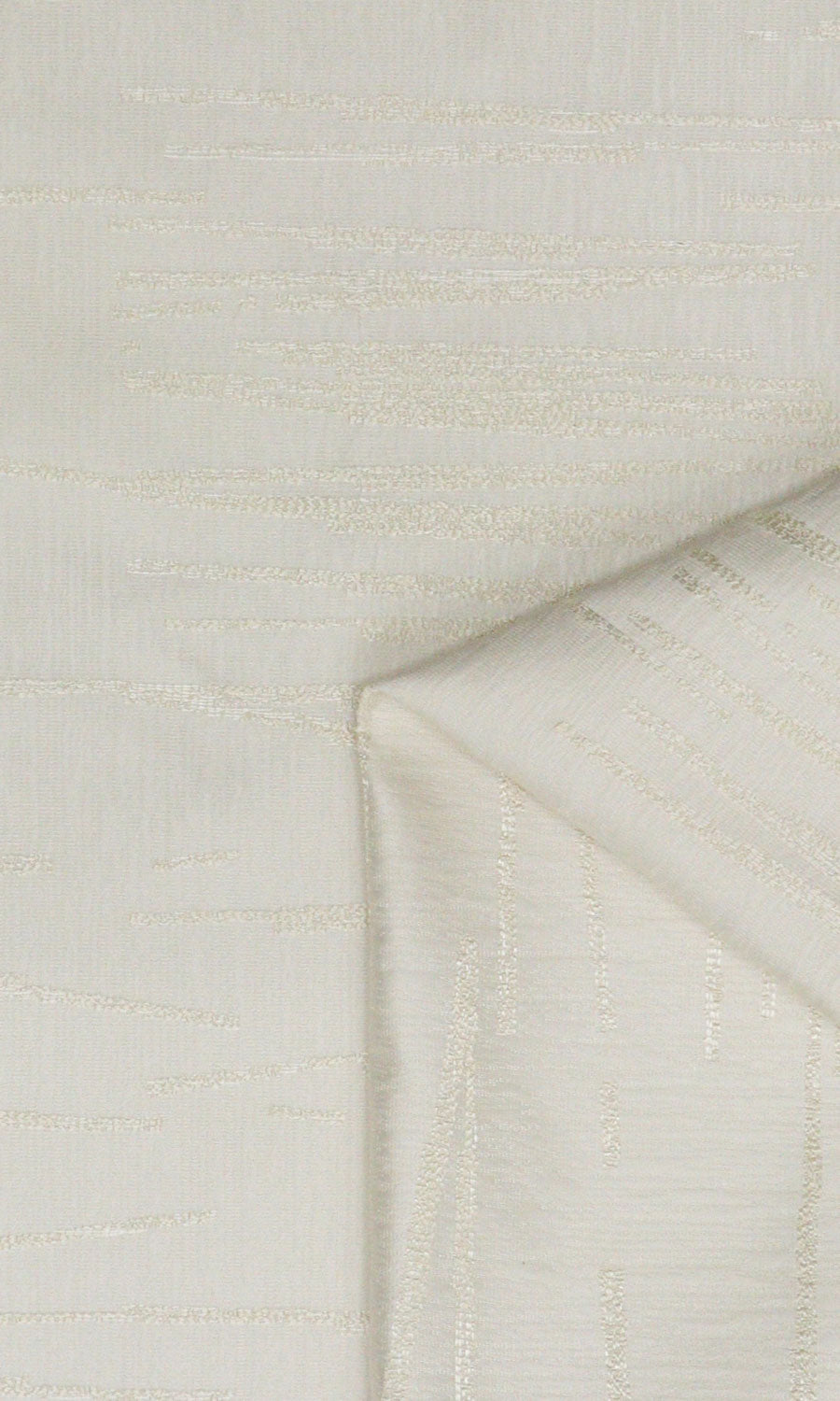 Abstract Patterned Window Treatments Fabric Sample (Ivory/ Pale Beige)