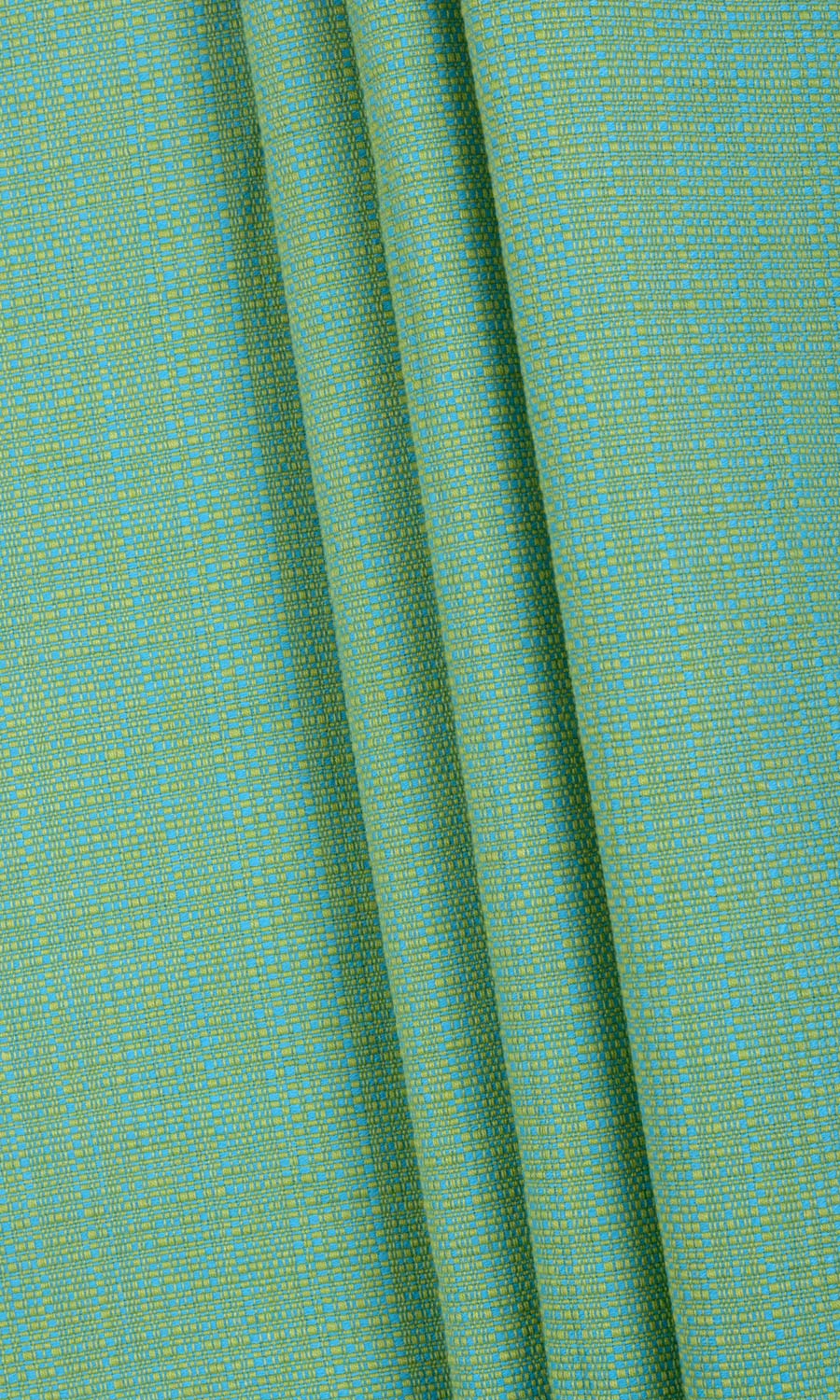 Cotton Home Textile Fabric Material By the Yard (Green-Blue)