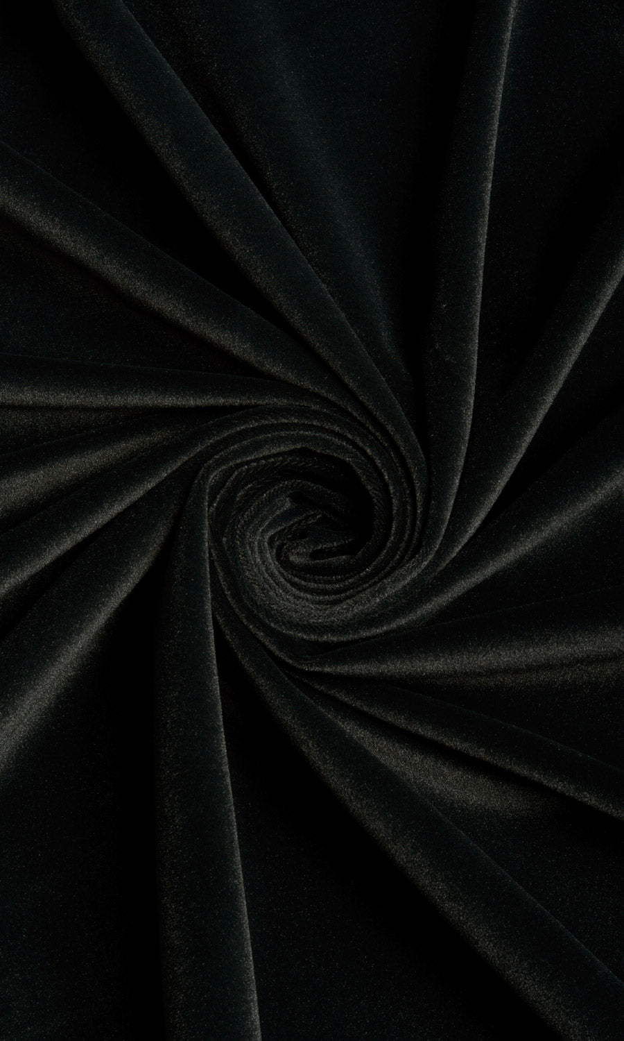 Velvet Home Décor Fabric By the Yard (Black)