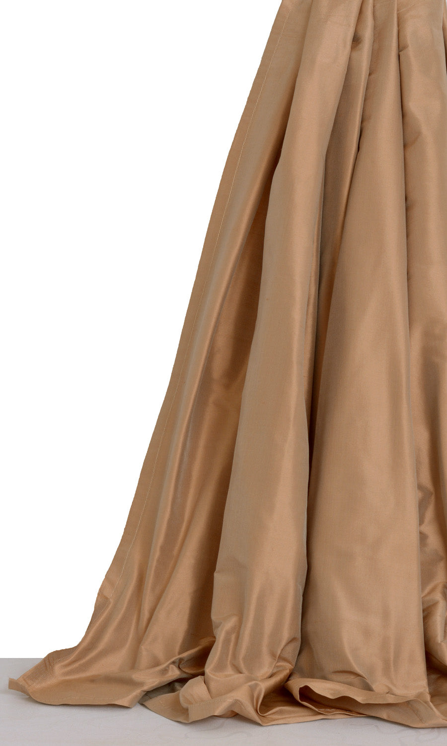 Shantung Silk Window Treatments Fabric Sample (Peach/ Salmon)