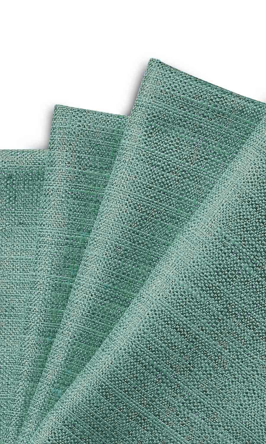 Faux Silk Window Treatments Fabric Sample (Sea Green)