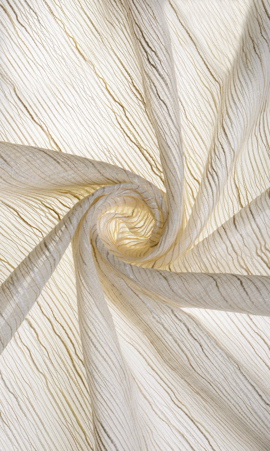Sheer  Free Fabric Material Sample (Warm Ivory)