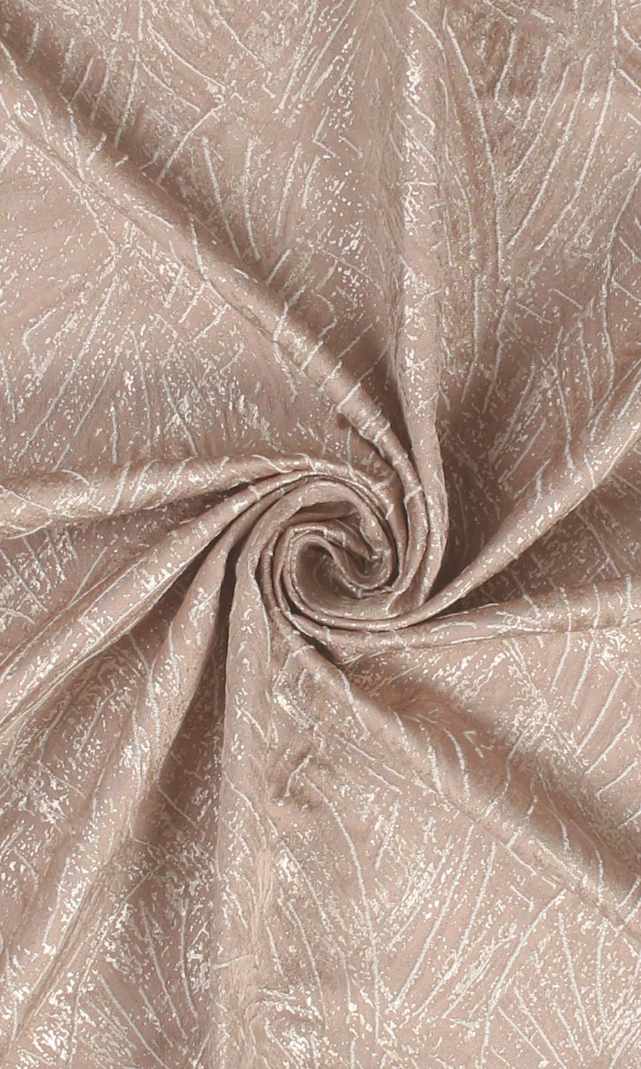 Self-Patterned Poly-Cotton Fabric Material By the Yard (Blush Pink)