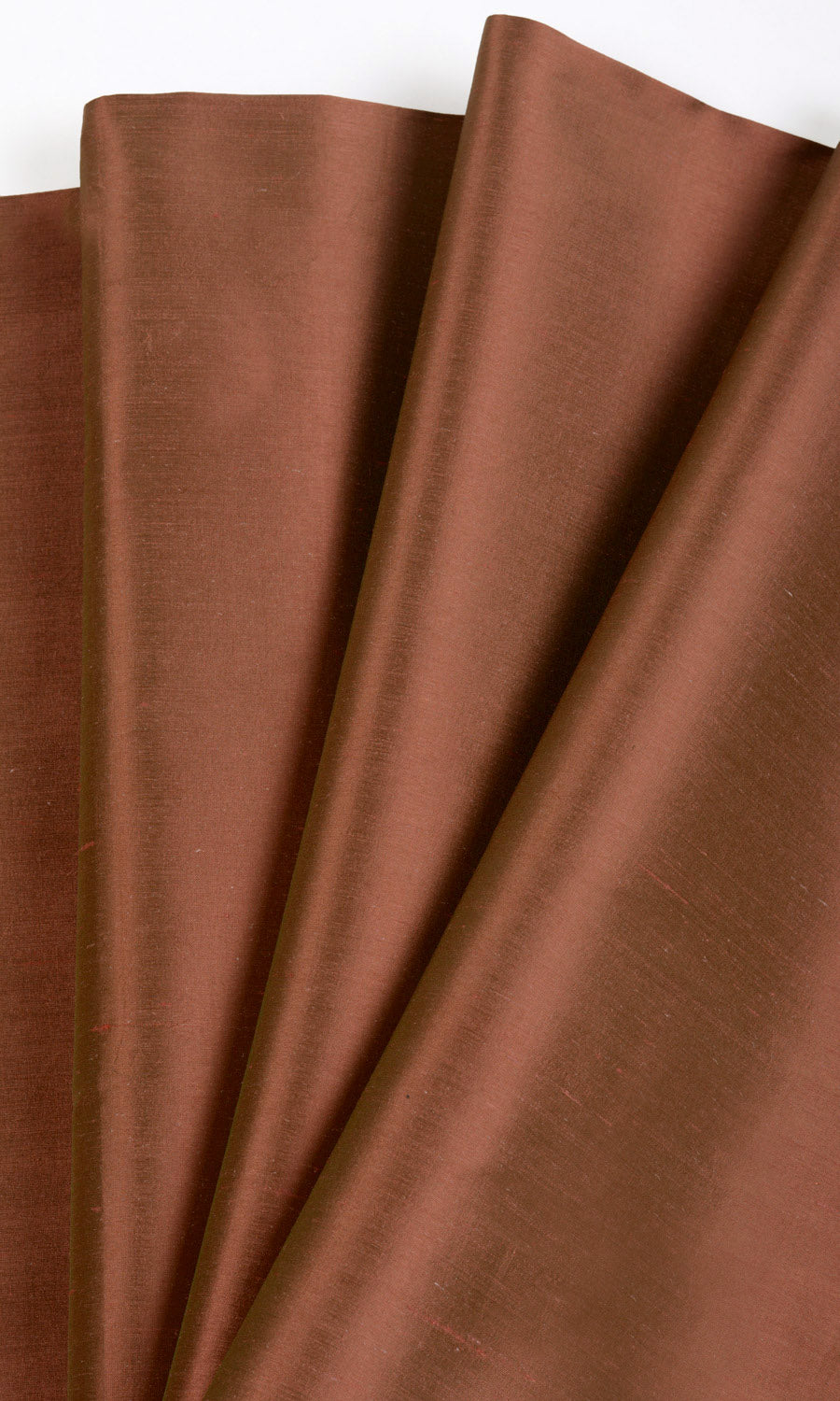 Shantung Silk Fabric Sample for Curtains & Drapes (Deep Orange)