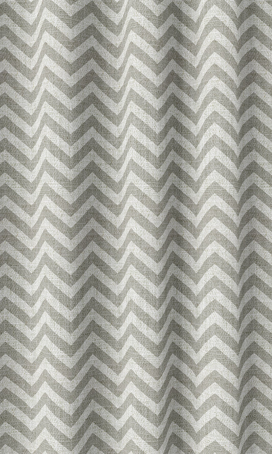 Chevron Print Curtains (Grey/ White)