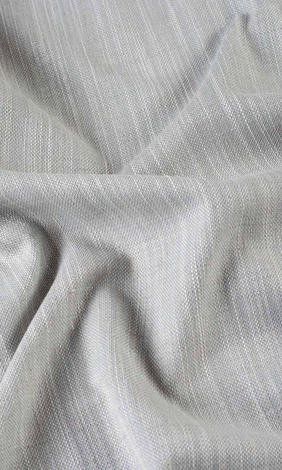 Plain Linen-Blend Fabric By the Yard for Curtains & Drapes (Gray)