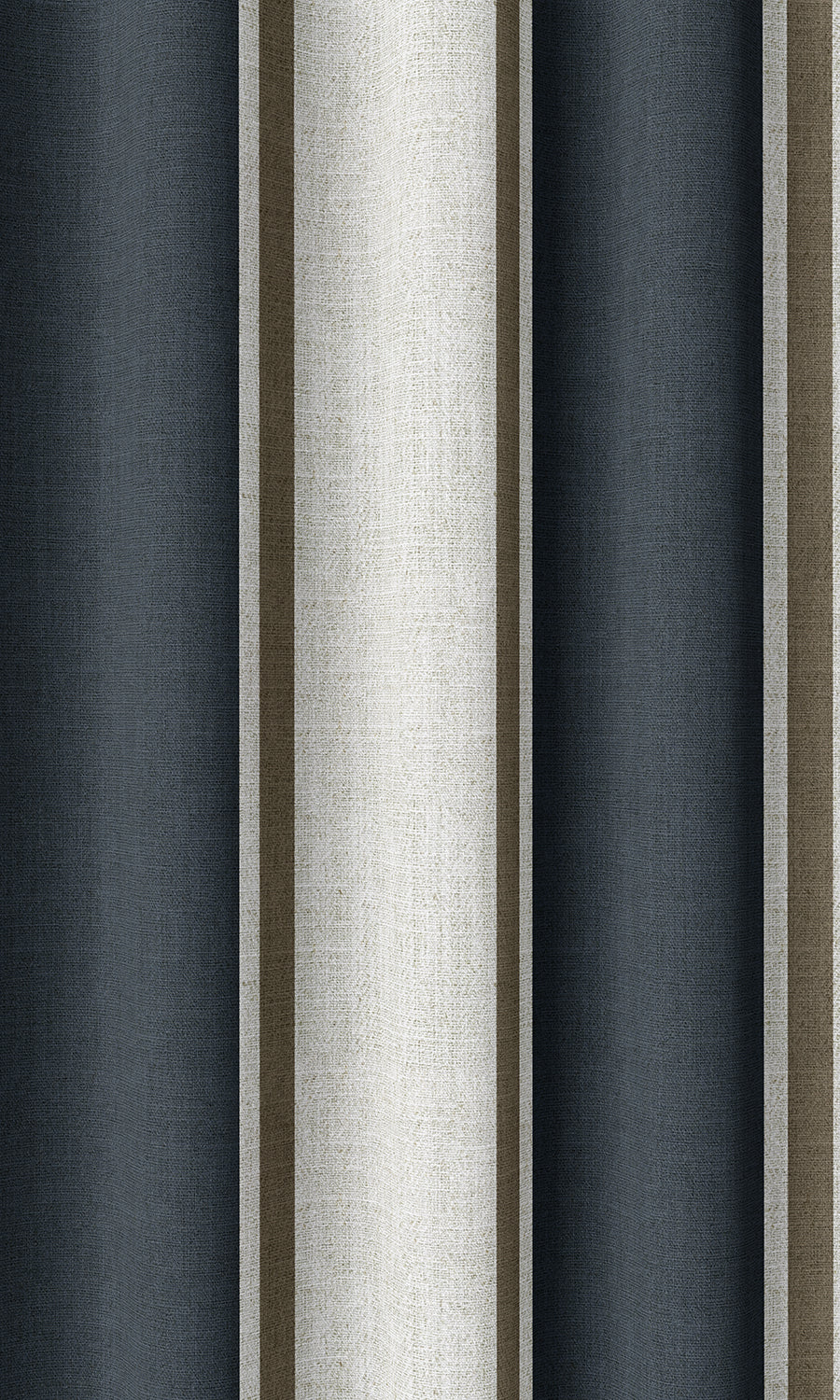 Geometric Home Décor Fabric By the Yard (Navy Blue/ Brown)