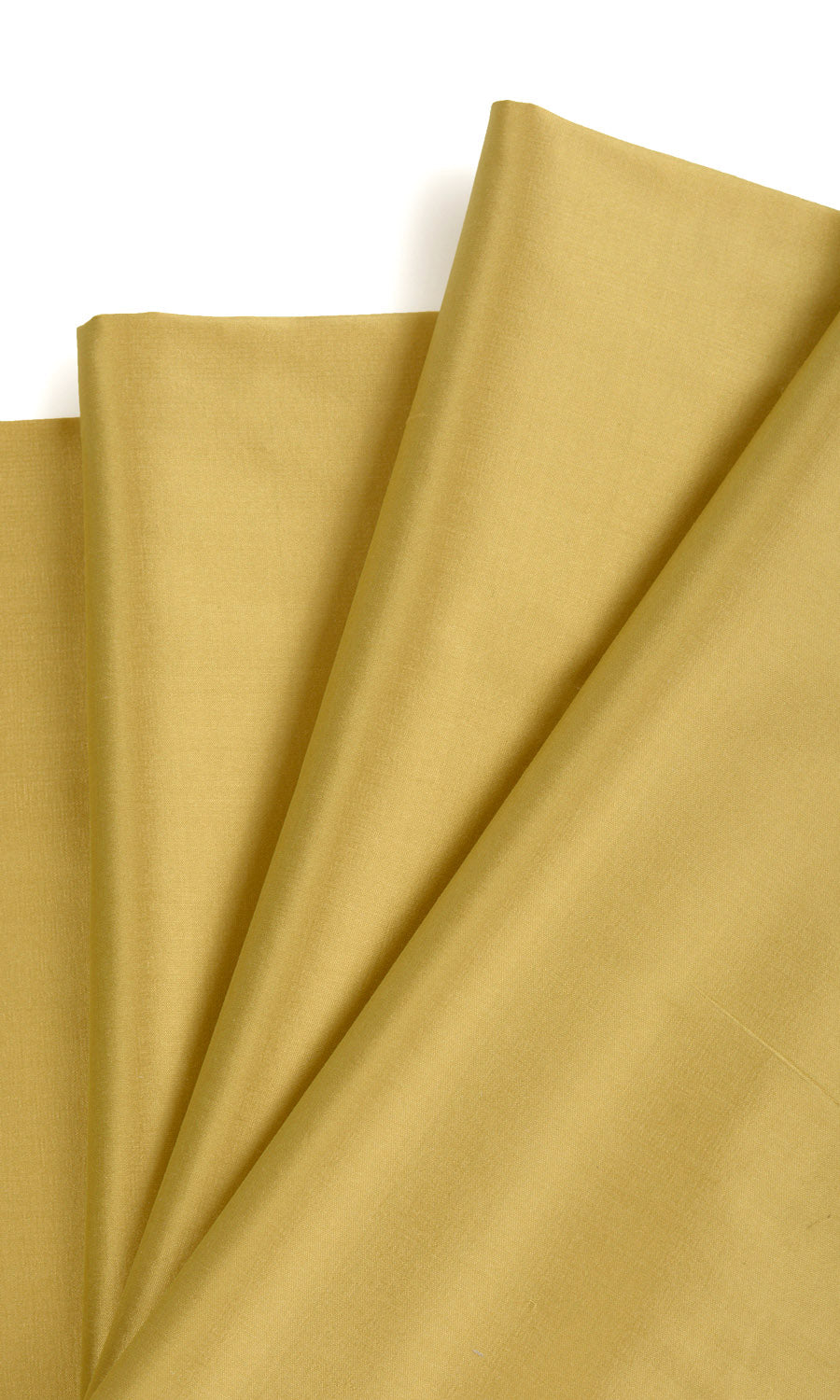 Shantung Silk Home Textile Fabric Material Sample (Ochre/ Mustard Yellow)