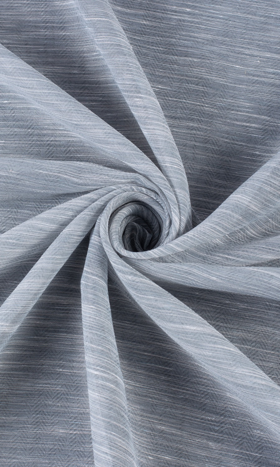 Textured Sheer Home Textile Fabric Material By the Yard (Grey/ Blue)