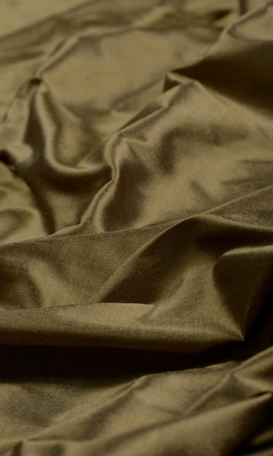 Shantung Silk Home Textile Fabric Material By the Yard (Dark Olive Green)