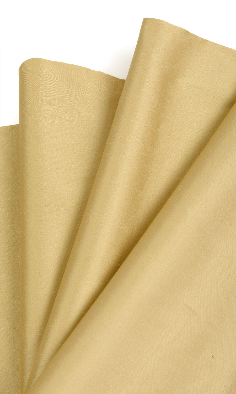 Shantung Silk Home Textile Fabric Material Sample (Mustard Yellow)