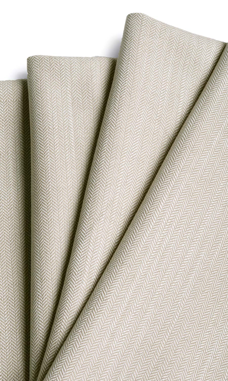 Herringbone Textured Window Treatments Fabric Sample (Soft Gray)