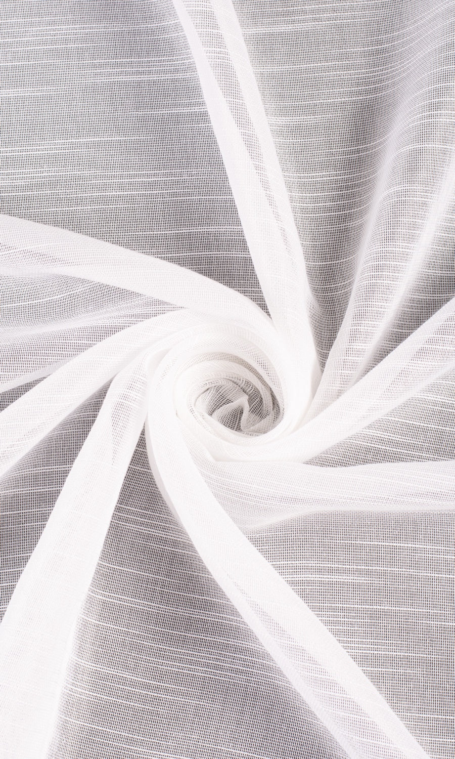 Textured Sheer Window Treatments Fabric By the Yard (White)