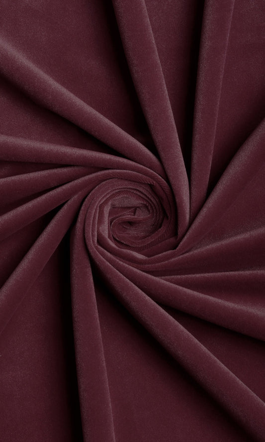 Velvet Home Décor Fabric By the Yard (Deep Purple)