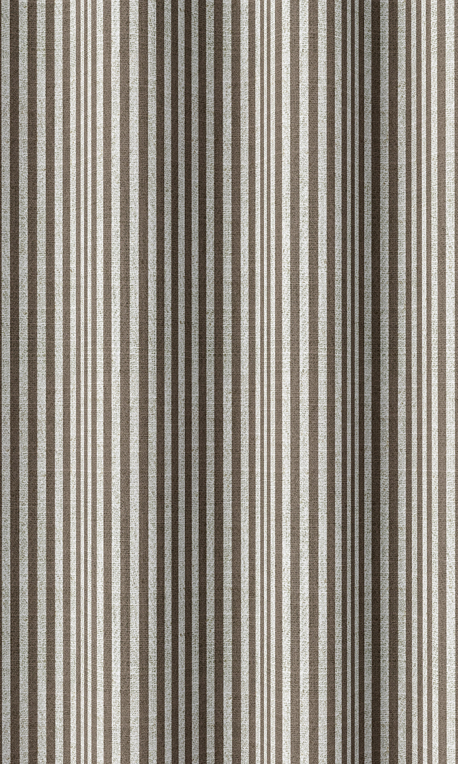 Modern Striped Print Home Décor Fabric Sample (Cedar Brown)