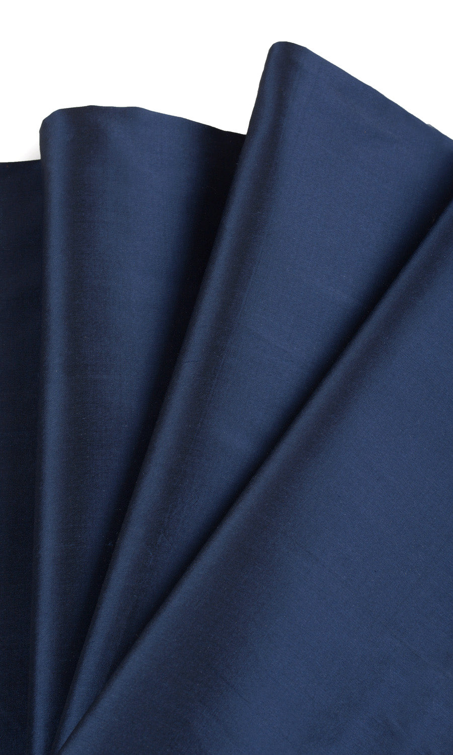 Shantung Silk Home Textile Fabric Material By the Yard (Midnight Blue/ Navy)