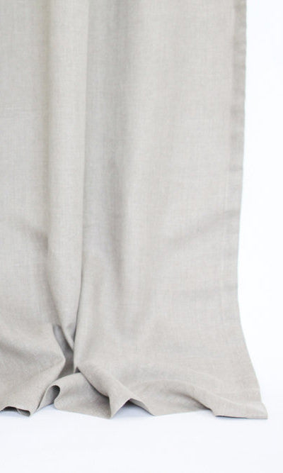 Pure Linen Free Fabric Material Sample (Brown)