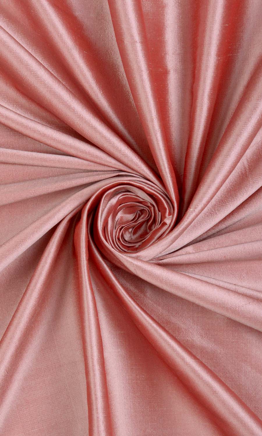 Shantung Silk Home Décor Fabric By the Yard (Blush Pink/ Red)