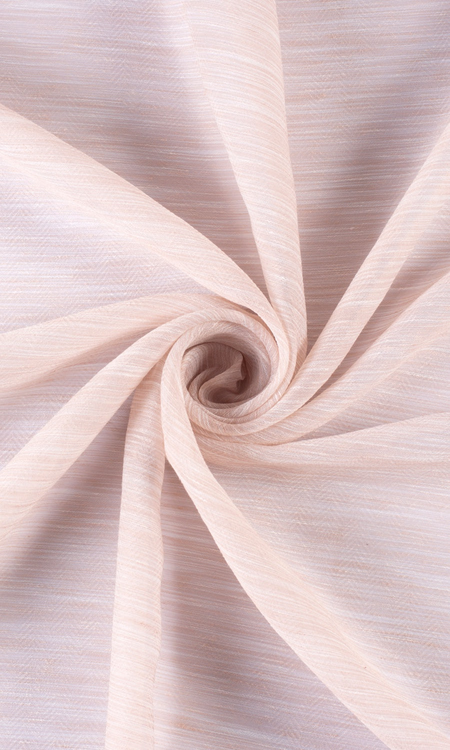 Textured Sheer Home Textile Fabric Material By the Yard (Peach/ Pink)