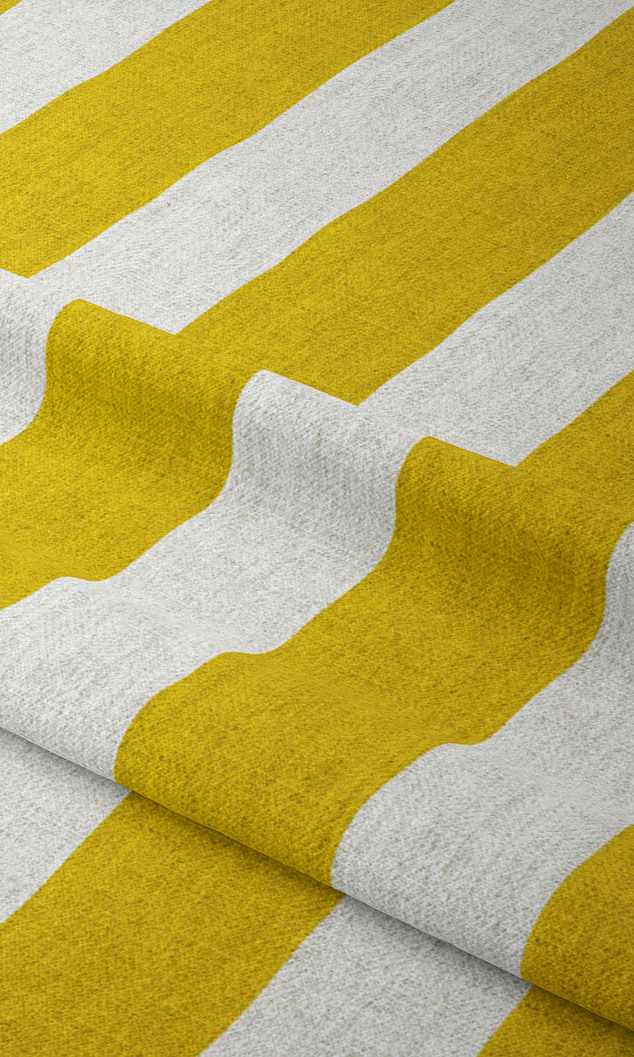 Geometric Print Home Textile Fabric Material By the Metre (Sunflower Yellow)