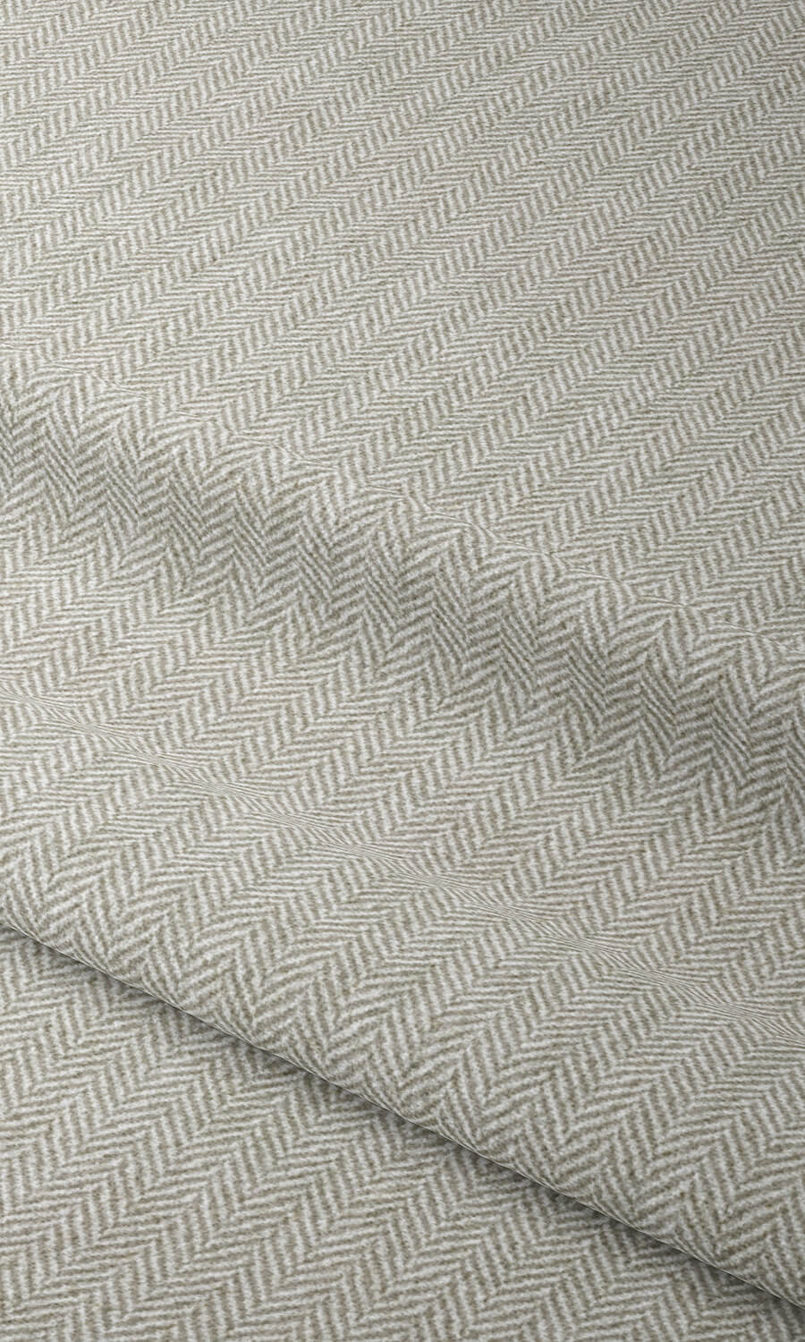 Herringbone Textured Home Textile Fabric Material By the Yard (Grey)