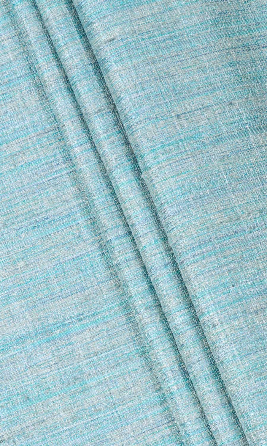 Textured Window Treatments Fabric Sample (Turquoise Blue)
