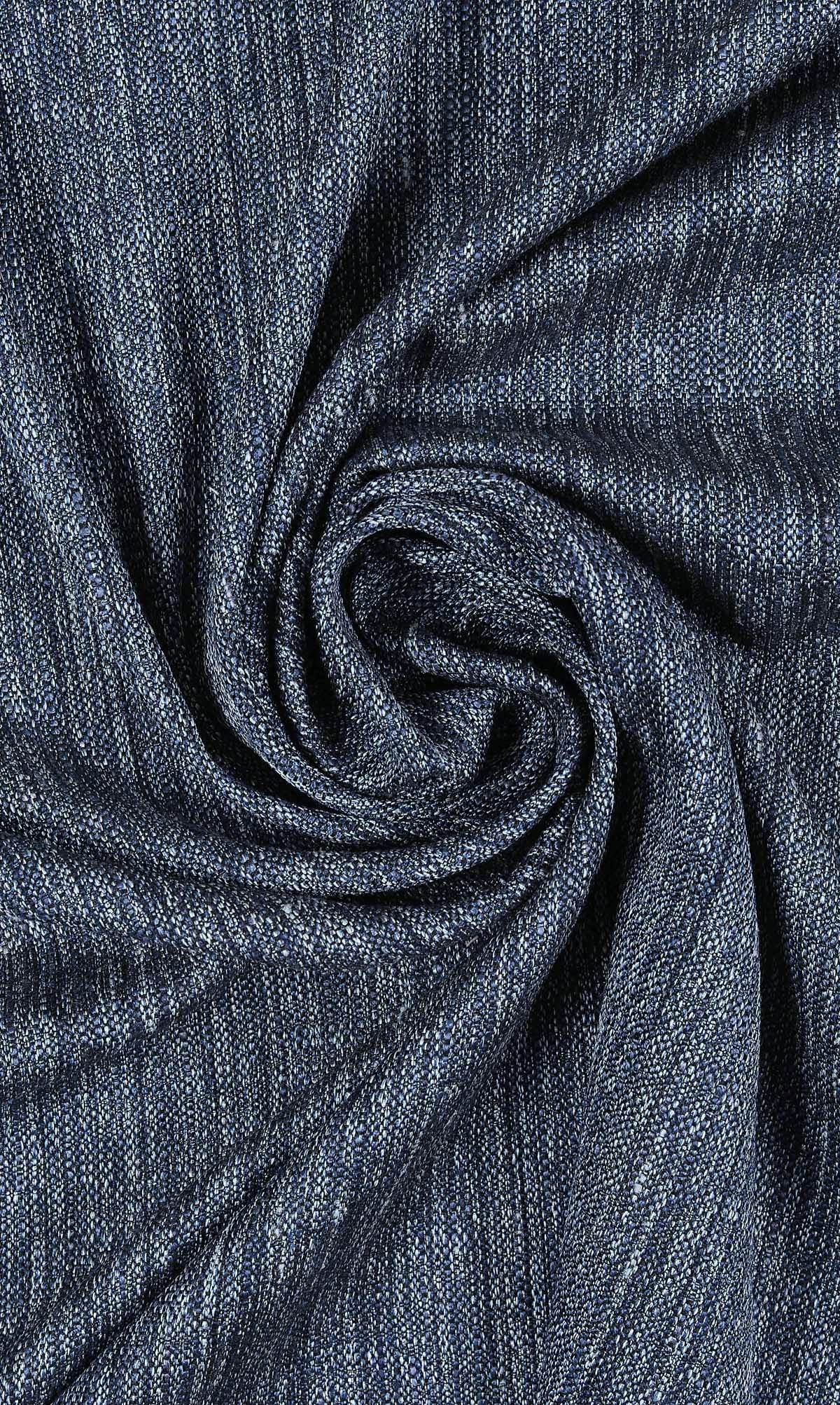 Textured Home Décor Fabric Sample (Navy Blue)