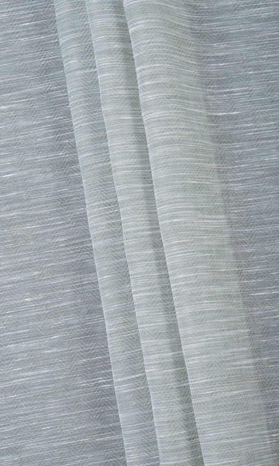 Textured Sheer Home Textile Fabric Material By the Yard (Grey-Green)