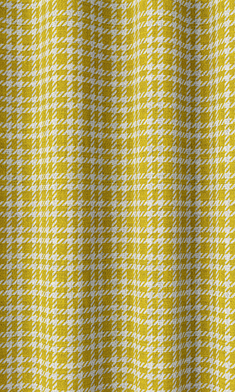 Check Patterned Home Décor Fabric By the Metre (Yellow)