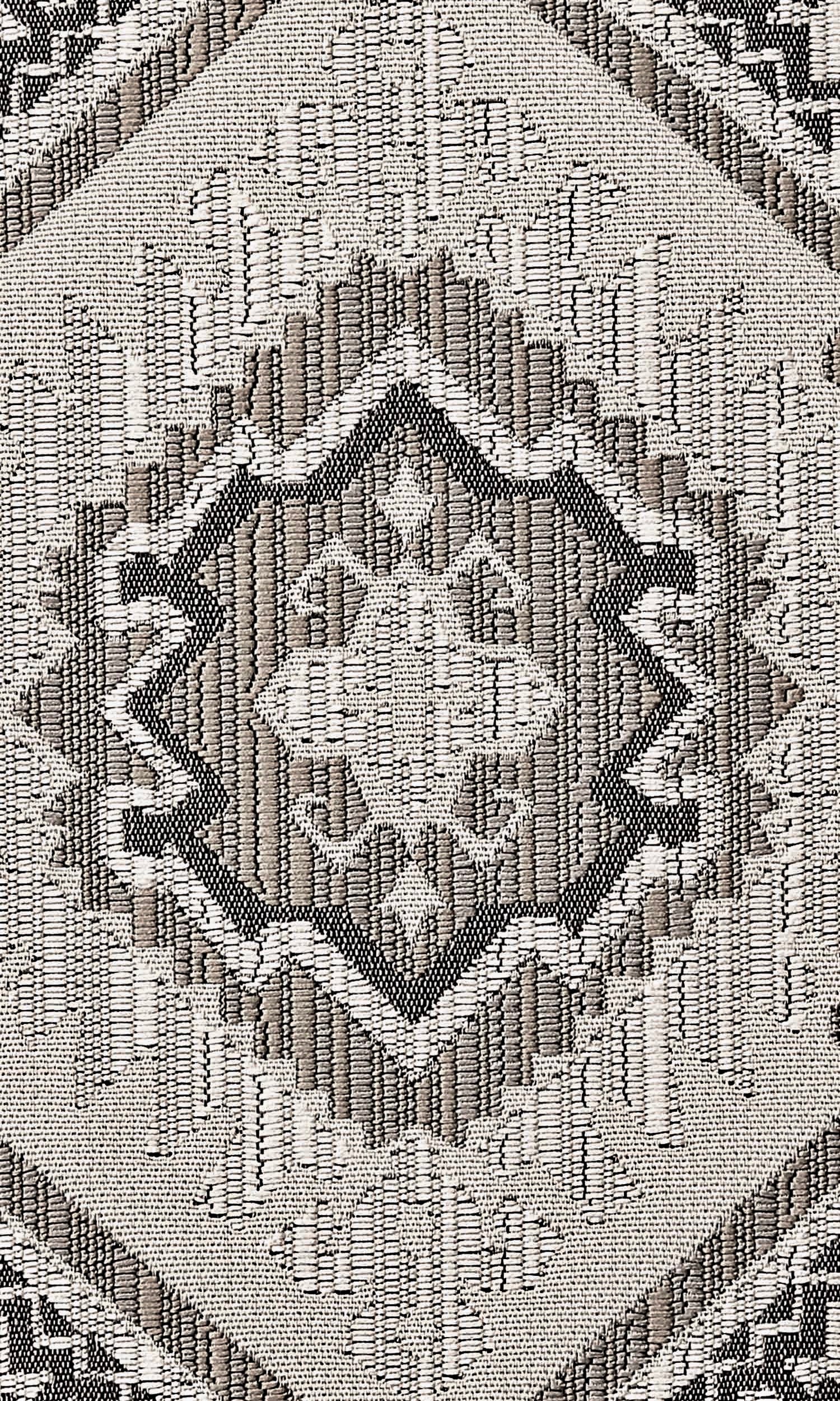 Aztec Print Home Textile Fabric Material By the Yard (Deep Beige/ Charcoal)
