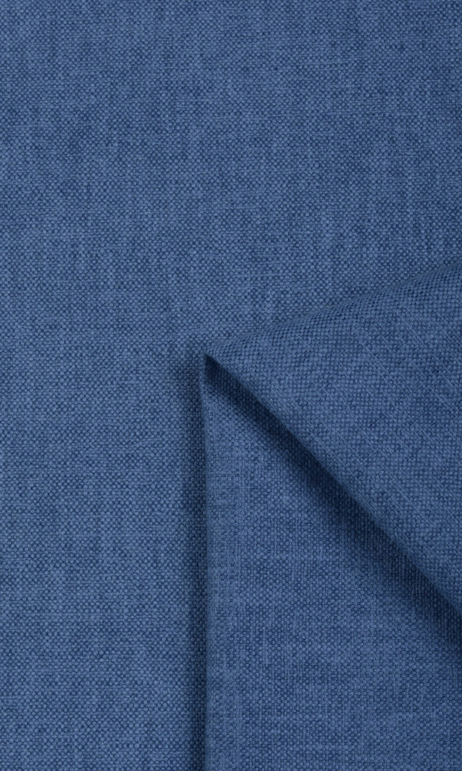 Linen-Blend Fabric By the Yard for Curtains & Drapes (Blue)