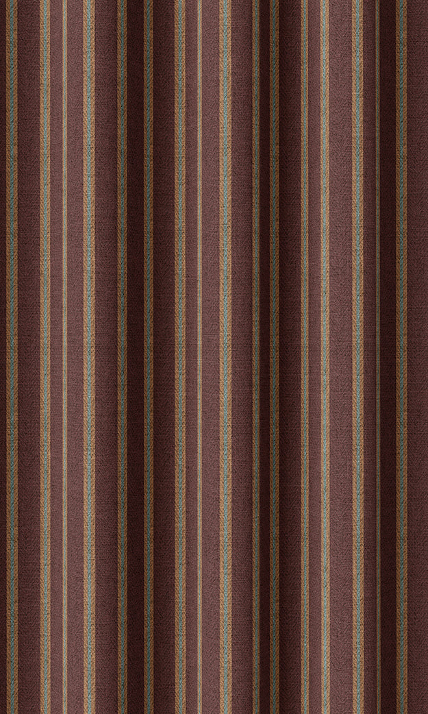 Modern Striped Home Textile Fabric Material By the Yard (Wine Red/ Orange/ Blue)