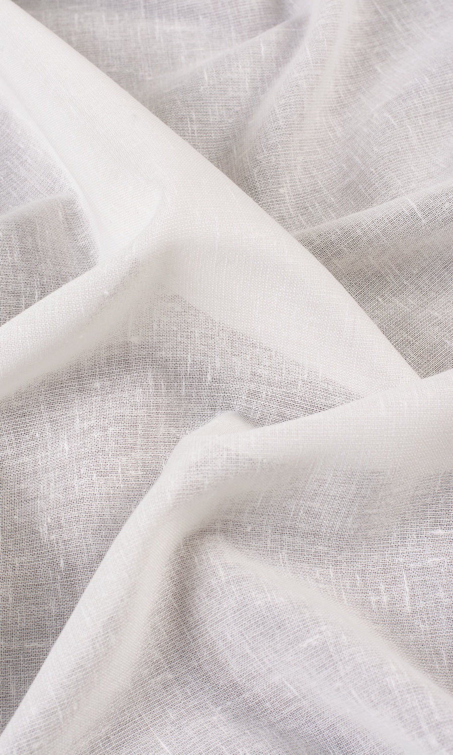 Plain Sheer Fabric Material By the Yard (Cream)