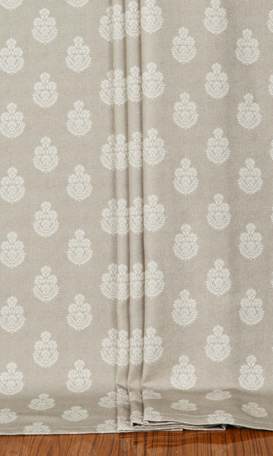 Floral Cotton Home Textile Fabric Material By the Yard (Pale Beige)