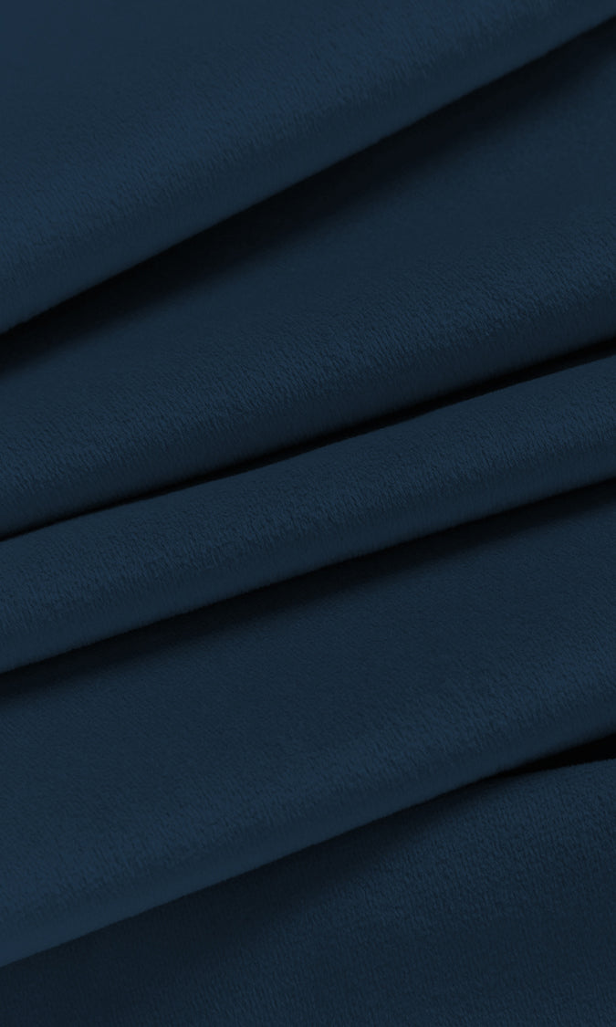 Velvet Home Décor Fabric Sample (Sapphire Blue)