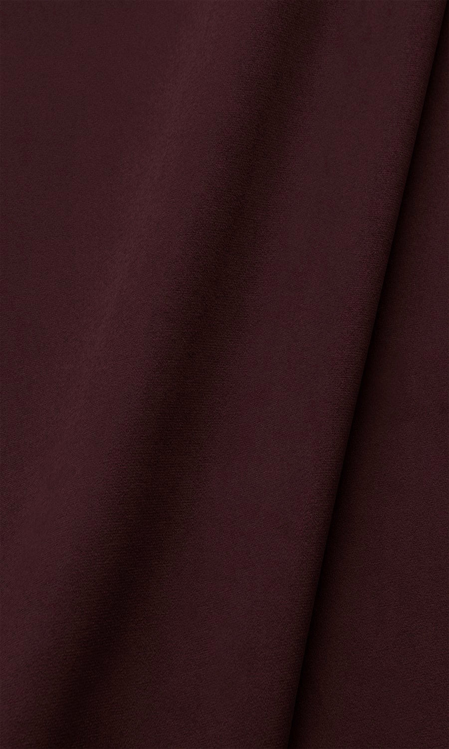 Velvet Window Treatments Fabric Sample (Deep Burgundy Red)