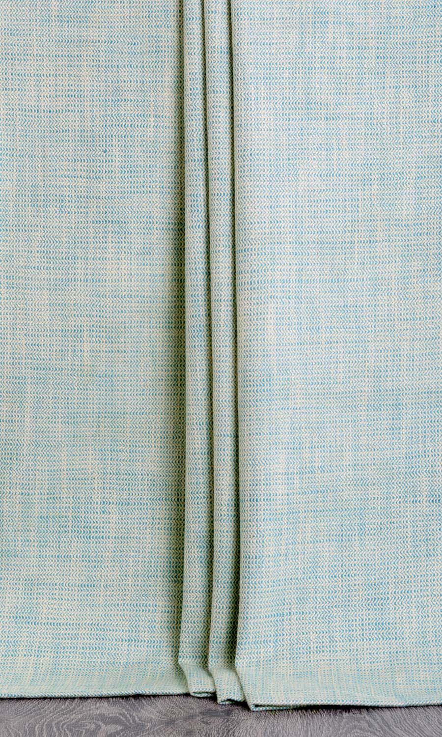 Textured Cotton Fabric Material By the Yard (Pastel Blue)