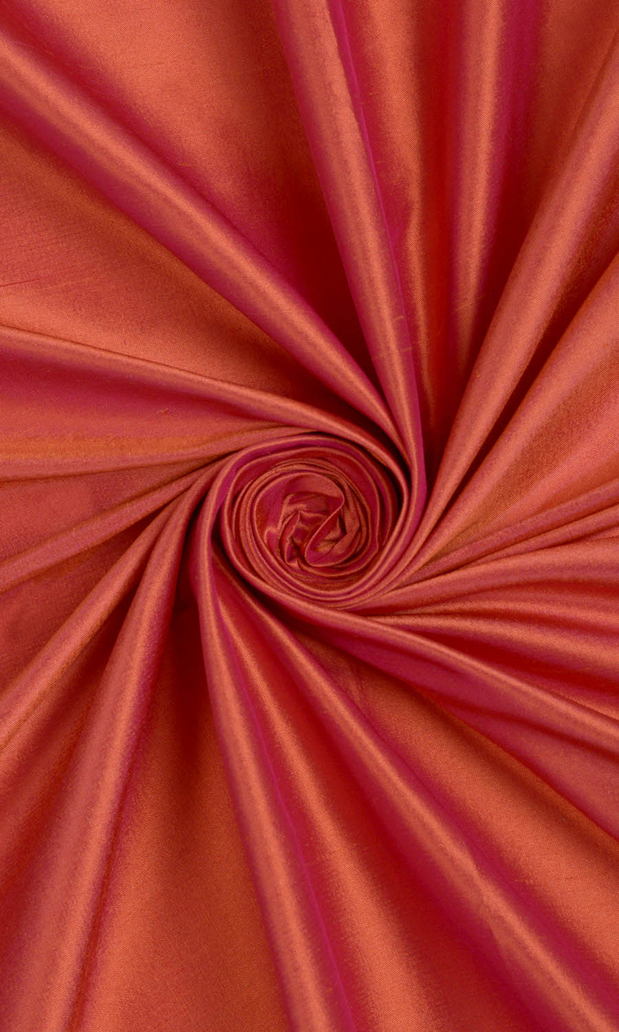 Shantung Silk Home Décor Fabric By the Yard (Brick Orange/ Red)