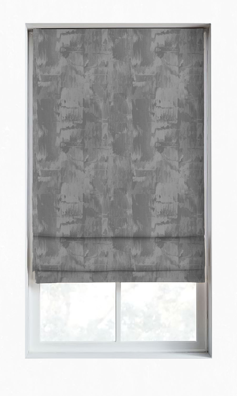 Dimout Striped Home Décor Fabric By the Yard (Dove Grey/ Slate)