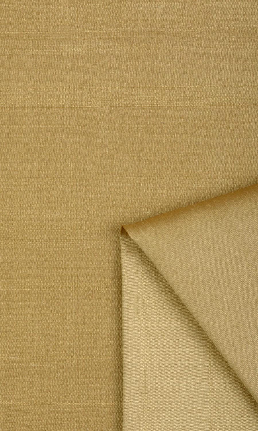 Shantung Silk Fabric Sample for Curtains & Drapes (Biscotti Yellow)
