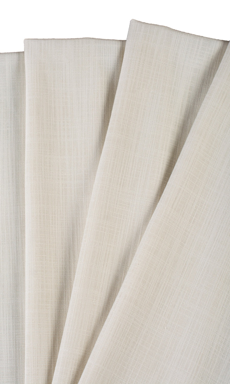Semi-Sheer Fabric Material By the Yard (Warm Ivory/ Pale Beige)