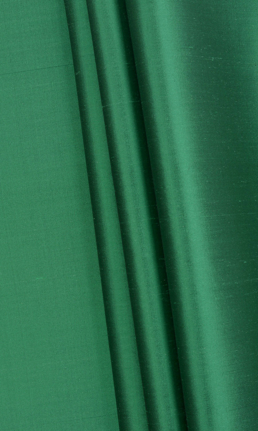 Shantung Silk Fabric By the Yard for Curtains & Drapes (Emerald Green)